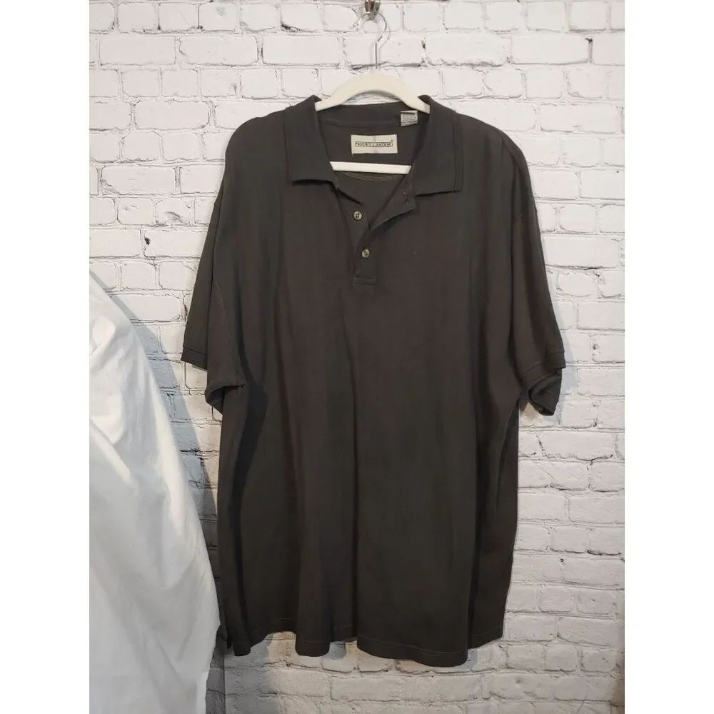 Prides Landing VINTAGE Men's Size 46/48 Black Polo Shirt